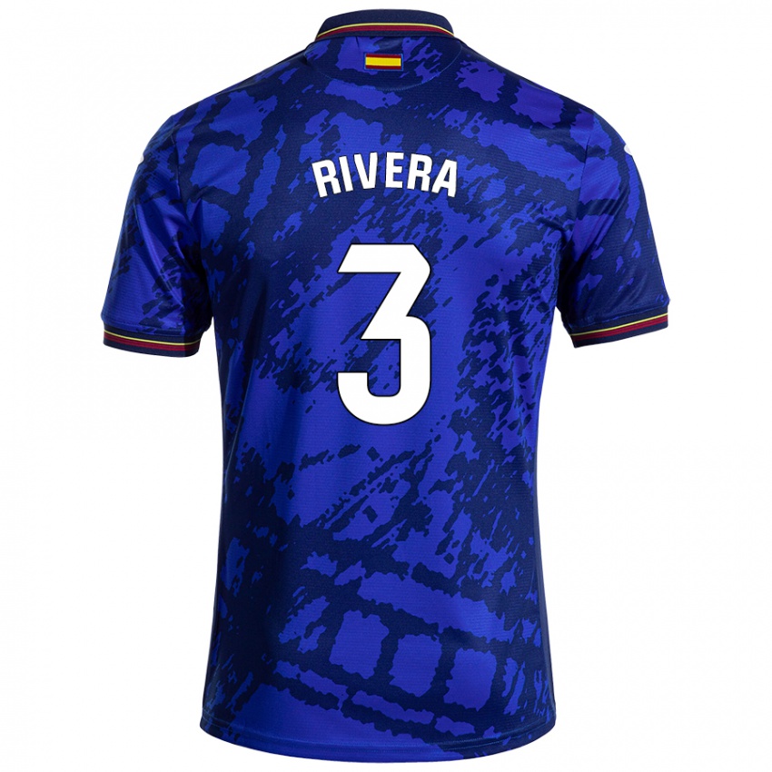 Kinder Gorka Rivera #3 Dunkleres Blau Heimtrikot Trikot 2024/25 T-Shirt