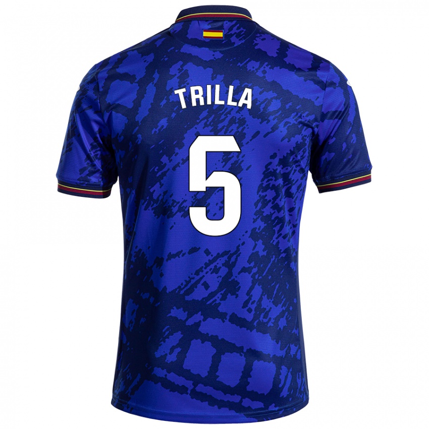 Kinder Guillem Trilla #5 Dunkleres Blau Heimtrikot Trikot 2024/25 T-Shirt