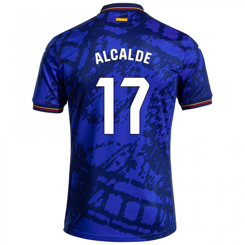 Kinder Jacobo Alcalde #17 Dunkleres Blau Heimtrikot Trikot 2024/25 T-Shirt