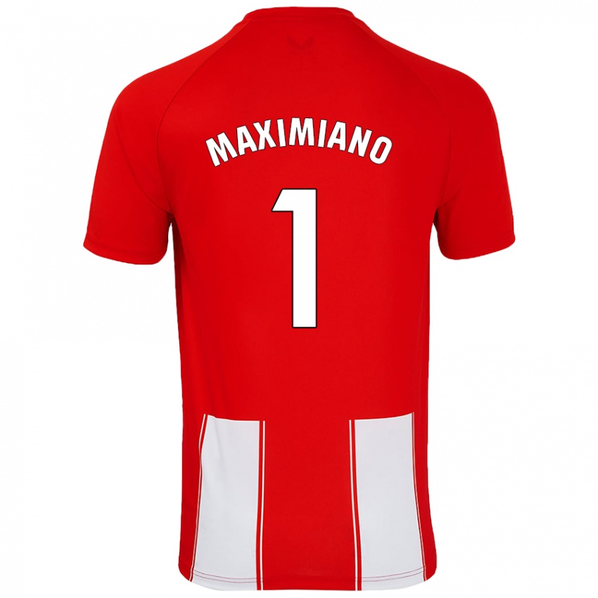 Kinder Luís Maximiano #1 Rot Weiß Heimtrikot Trikot 2024/25 T-Shirt