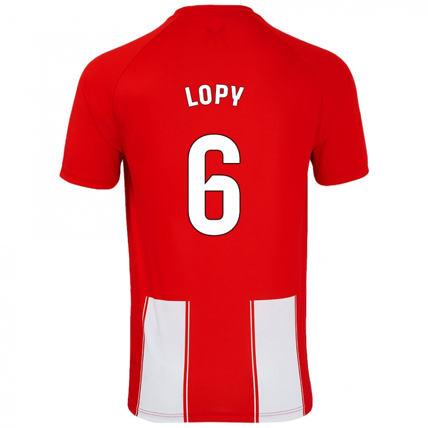 Kinder Dion Lopy #6 Rot Weiß Heimtrikot Trikot 2024/25 T-Shirt