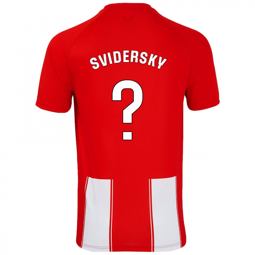 Kinder Martin Svidersky #0 Rot Weiß Heimtrikot Trikot 2024/25 T-Shirt