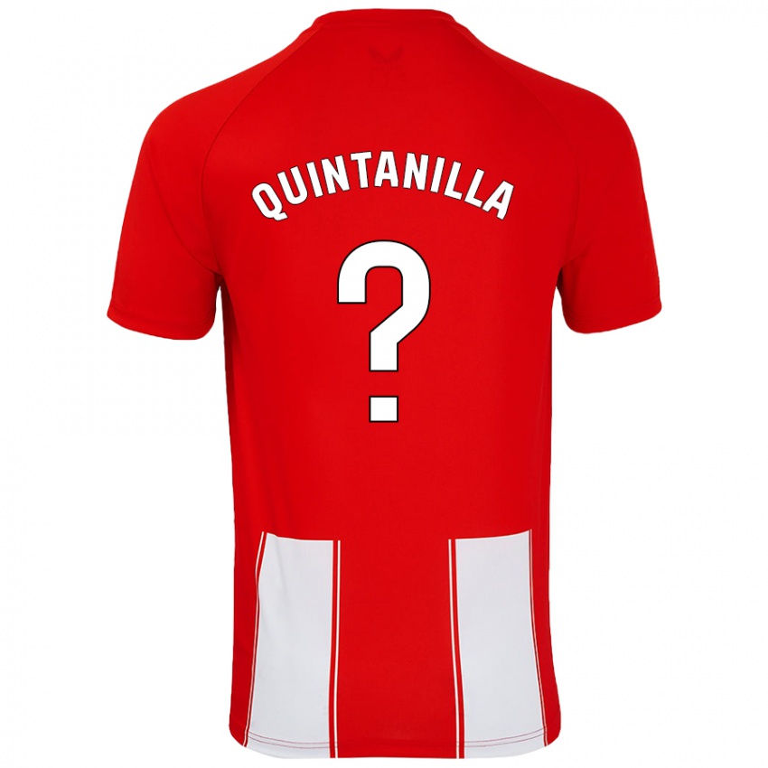 Kinder Rubén Quintanilla #0 Rot Weiß Heimtrikot Trikot 2024/25 T-Shirt