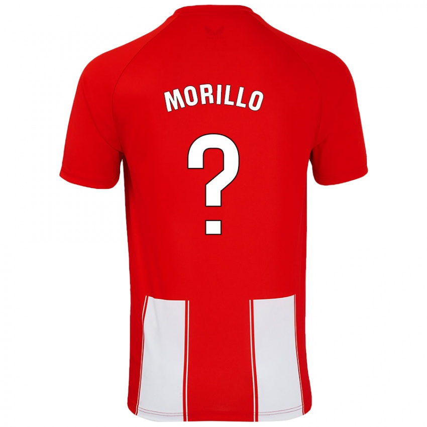 Kinder Manu Morillo #0 Rot Weiß Heimtrikot Trikot 2024/25 T-Shirt