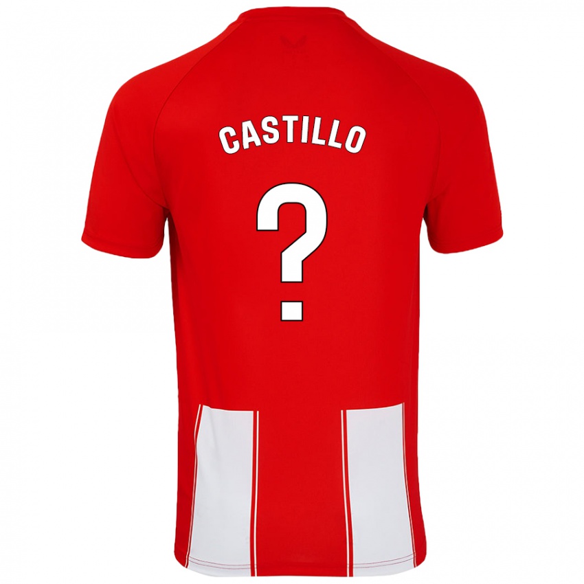 Kinder Pablo Castillo #0 Rot Weiß Heimtrikot Trikot 2024/25 T-Shirt