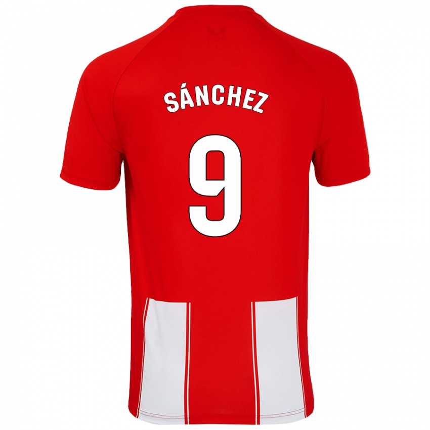 Kinder Loren Sánchez #9 Rot Weiß Heimtrikot Trikot 2024/25 T-Shirt