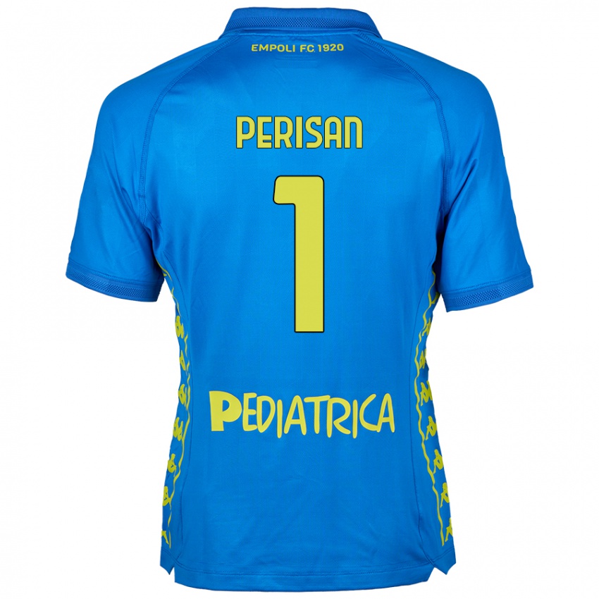 Kinder Samuele Perisan #1 Blau Heimtrikot Trikot 2024/25 T-Shirt