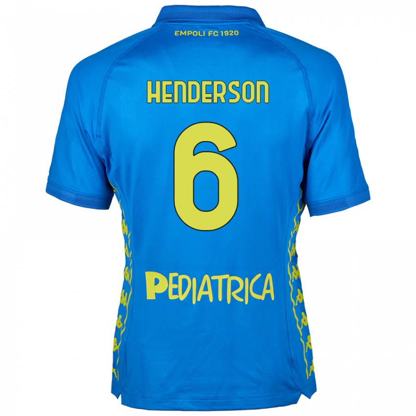 Kinder Liam Henderson #6 Blau Heimtrikot Trikot 2024/25 T-Shirt