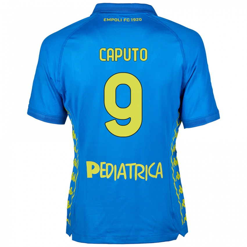 Kinder Francesco Caputo #9 Blau Heimtrikot Trikot 2024/25 T-Shirt