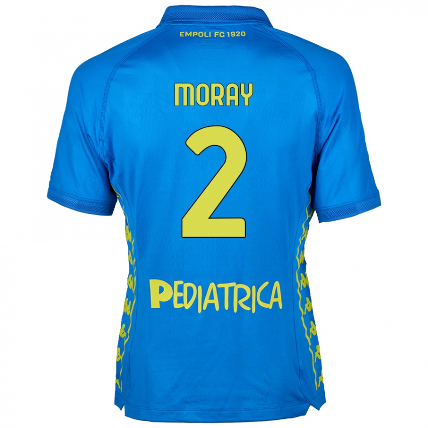 Kinder Jeremy Moray #2 Blau Heimtrikot Trikot 2024/25 T-Shirt