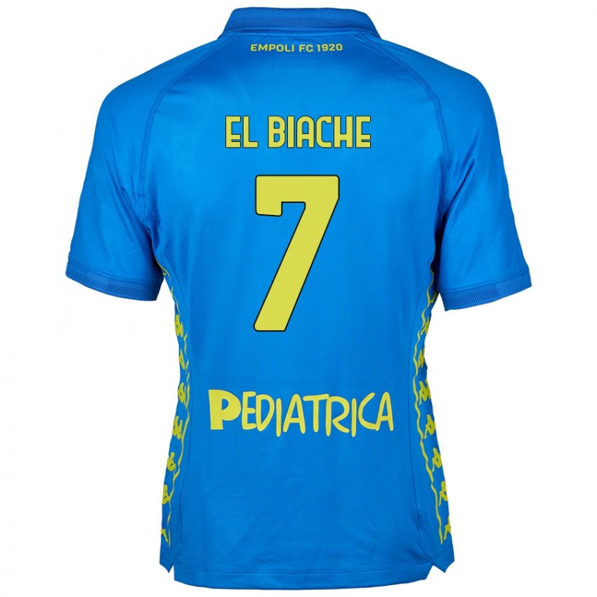 Kinder Noah El Biache #7 Blau Heimtrikot Trikot 2024/25 T-Shirt