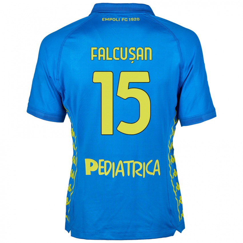 Kinder Darius Fălcușan #15 Blau Heimtrikot Trikot 2024/25 T-Shirt