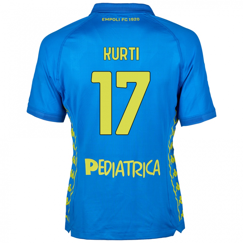 Kinder Adi Kurti #17 Blau Heimtrikot Trikot 2024/25 T-Shirt