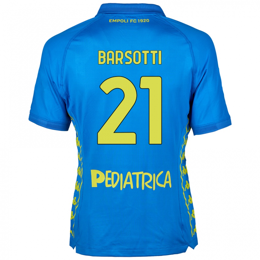 Kinder Leonardo Barsotti #21 Blau Heimtrikot Trikot 2024/25 T-Shirt