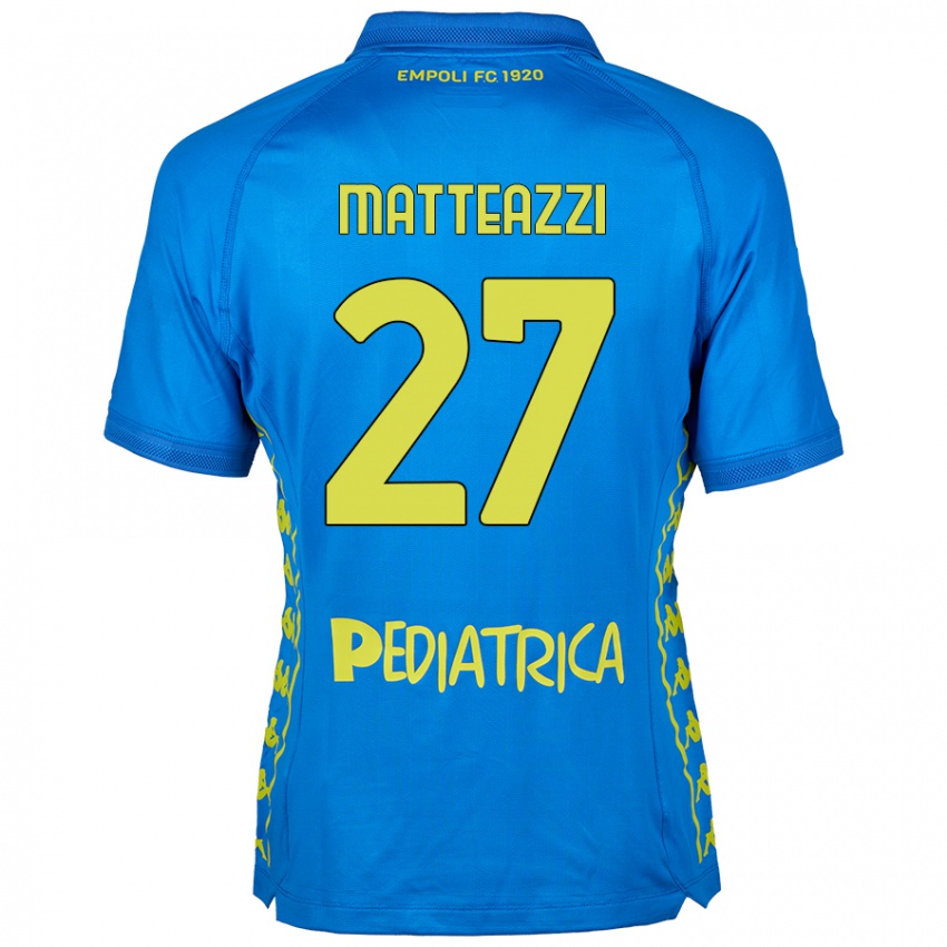 Kinder Ernesto Matteazzi #27 Blau Heimtrikot Trikot 2024/25 T-Shirt