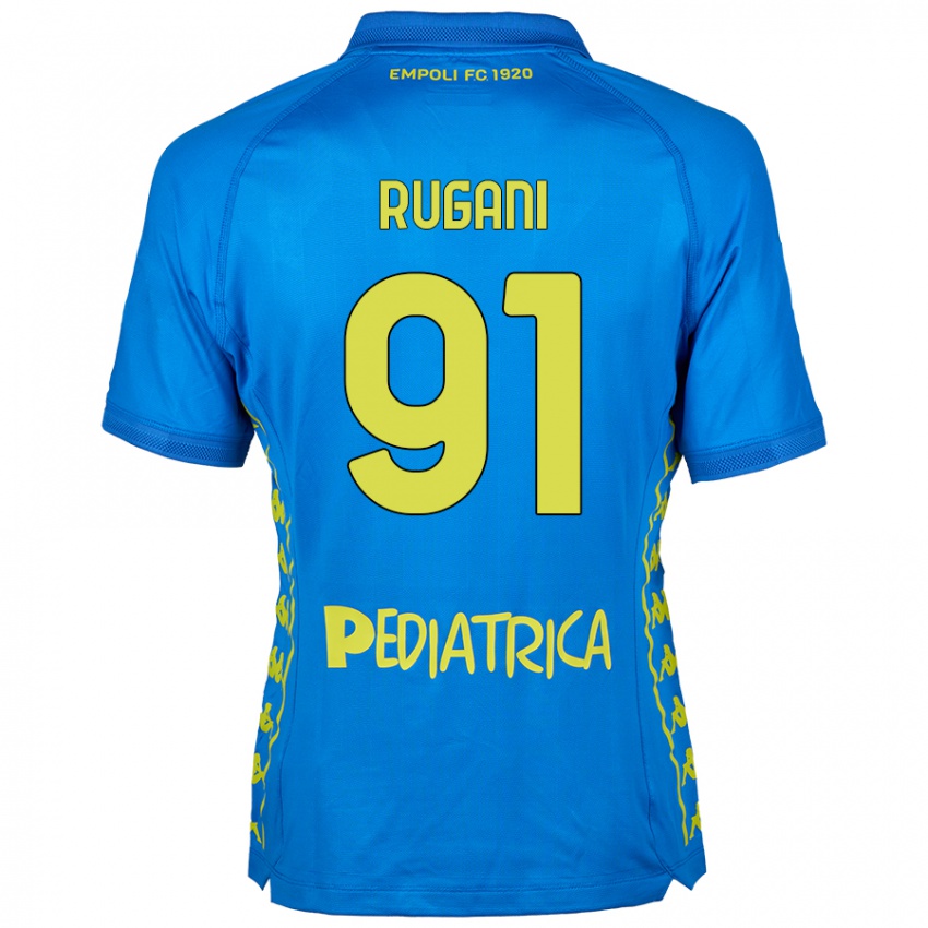 Kinder Tommaso Rugani #91 Blau Heimtrikot Trikot 2024/25 T-Shirt