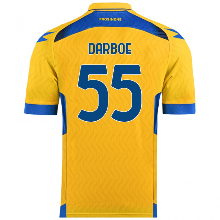 Kinder Ebrima Darboe #55 Gelb Heimtrikot Trikot 2024/25 T-Shirt