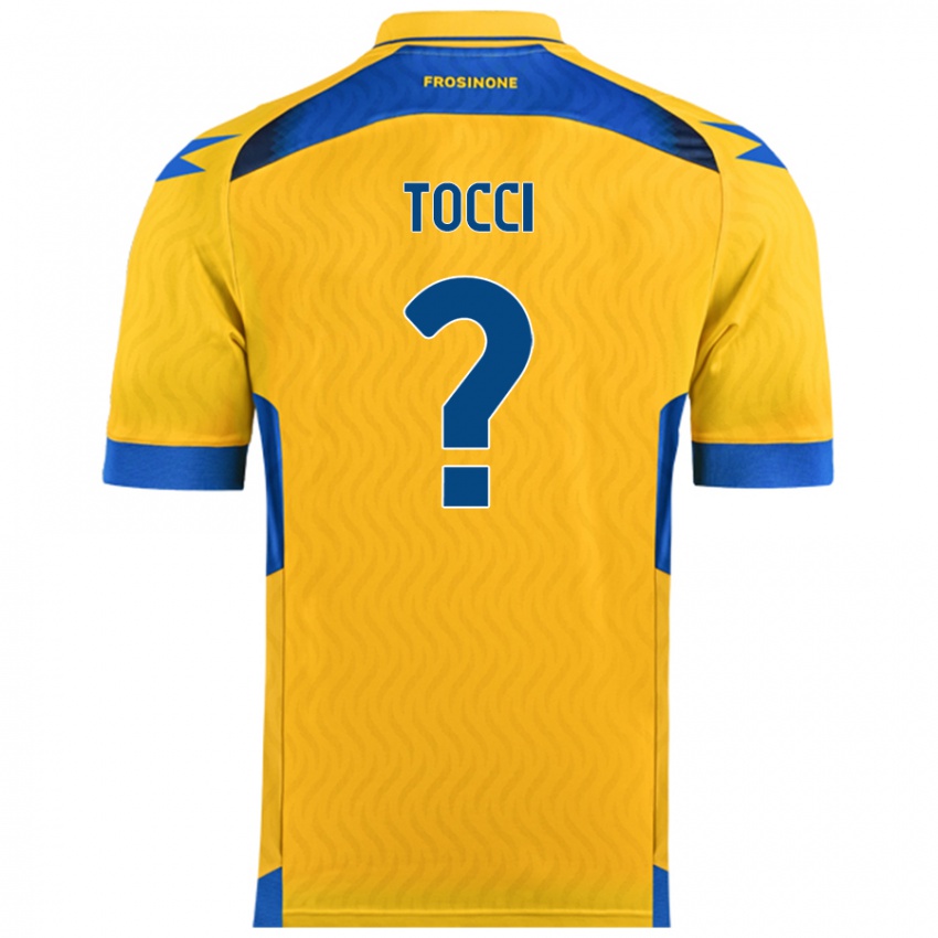 Kinder Federico Tocci #0 Gelb Heimtrikot Trikot 2024/25 T-Shirt