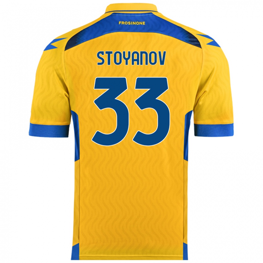 Kinder Steliyan Stoyanov #33 Gelb Heimtrikot Trikot 2024/25 T-Shirt