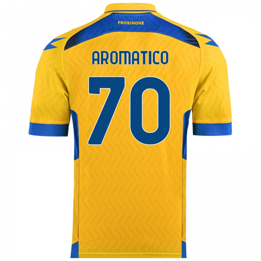 Kinder Raul Aromatico #70 Gelb Heimtrikot Trikot 2024/25 T-Shirt