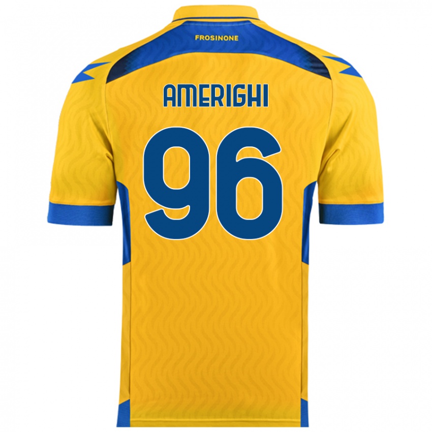 Kinder Igor Amerighi #96 Gelb Heimtrikot Trikot 2024/25 T-Shirt