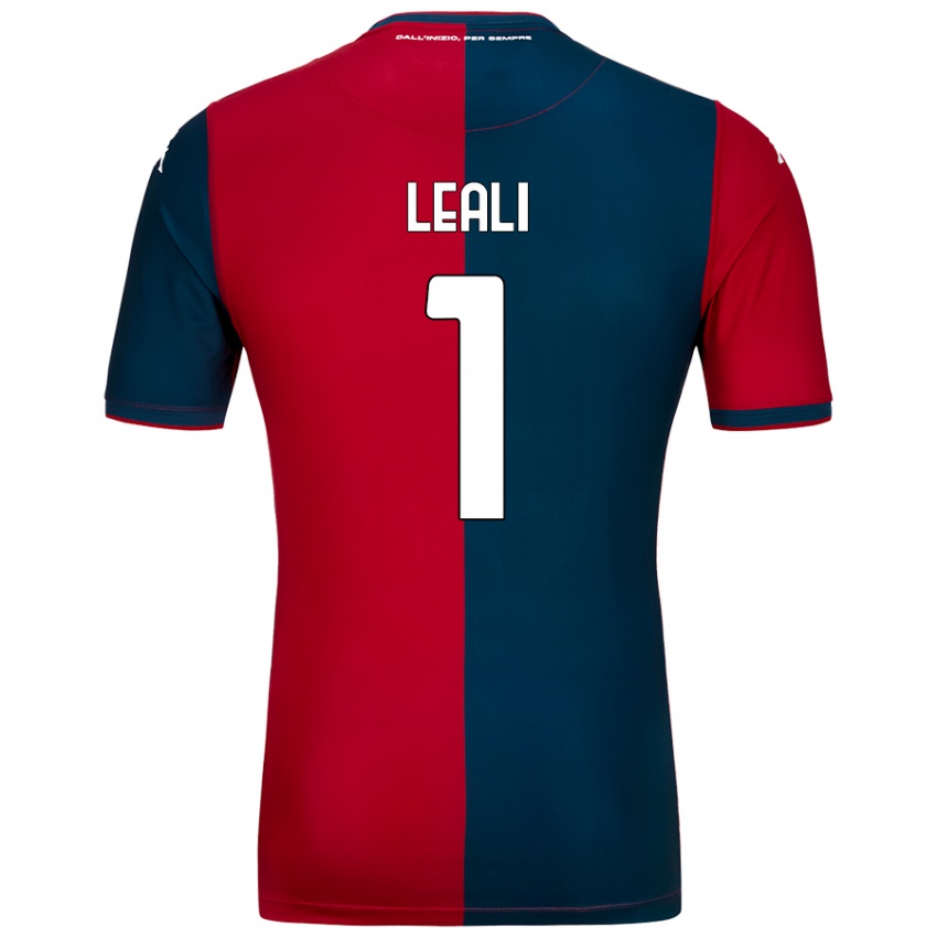 Kinder Nicola Leali #1 Rot Dunkelblau Heimtrikot Trikot 2024/25 T-Shirt