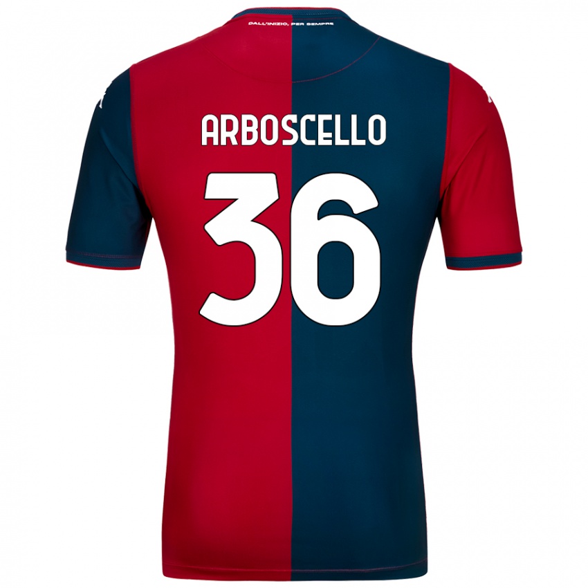 Kinder Riccardo Arboscello #36 Rot Dunkelblau Heimtrikot Trikot 2024/25 T-Shirt