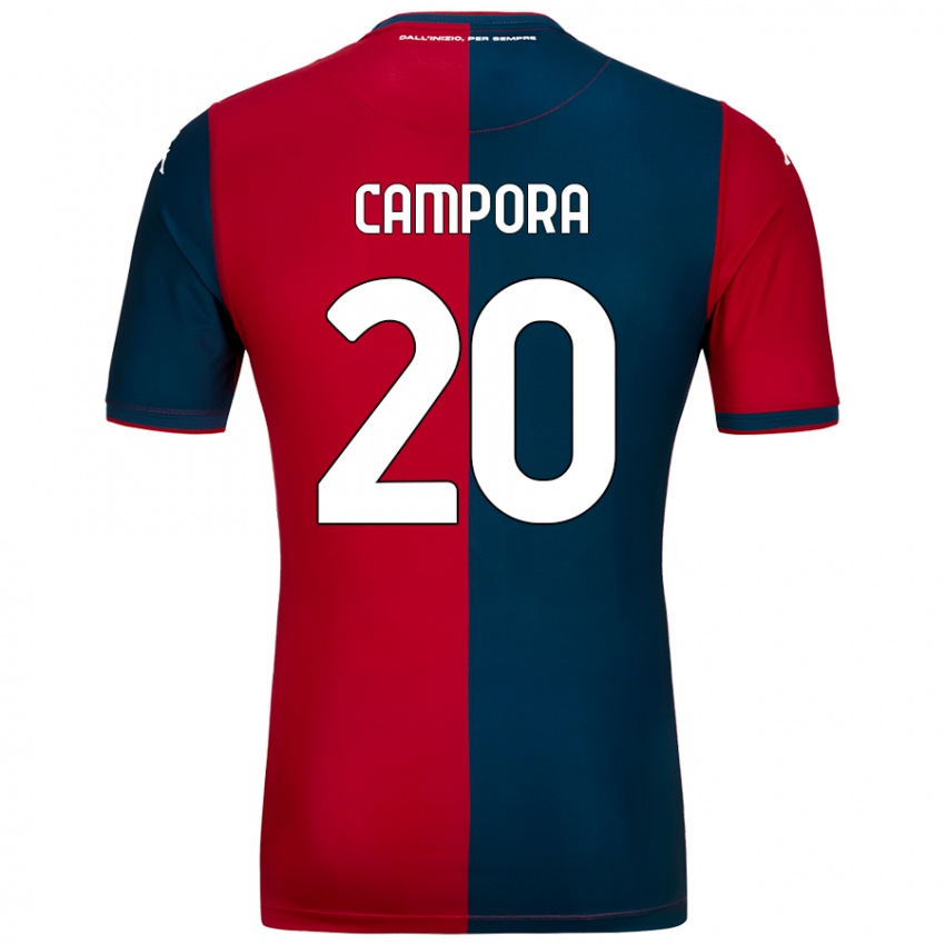 Kinder Alice Campora #20 Rot Dunkelblau Heimtrikot Trikot 2024/25 T-Shirt