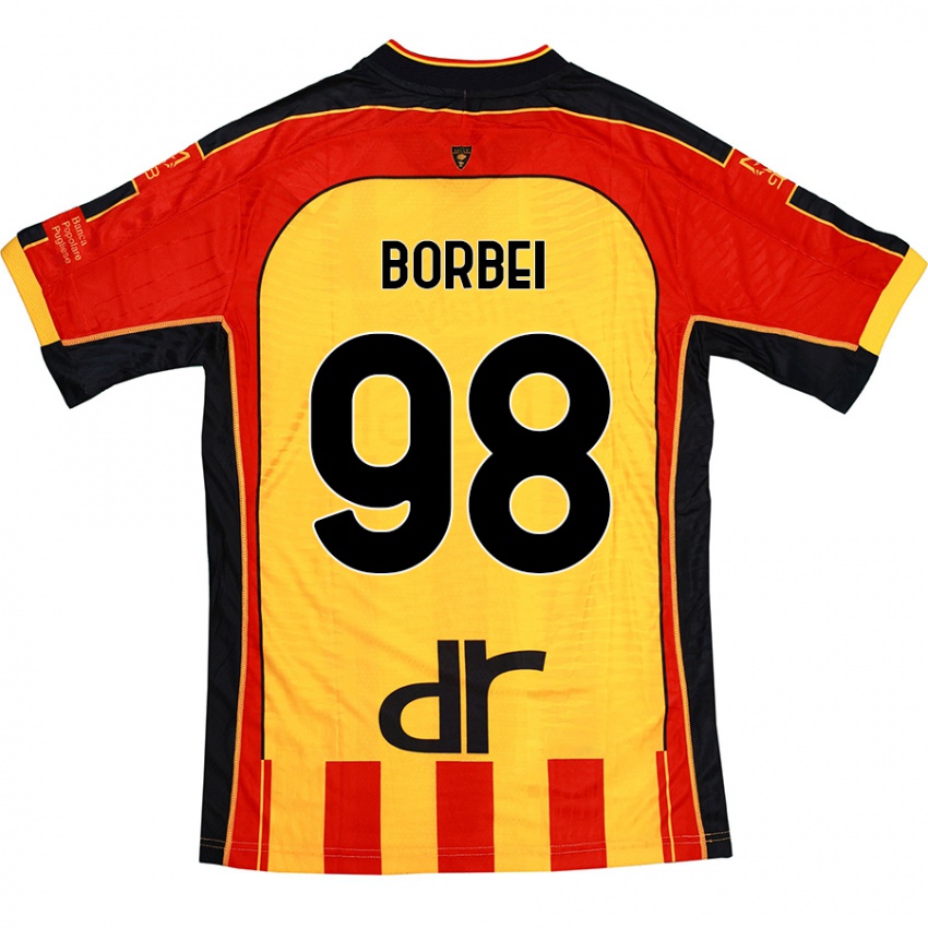 Kinder Alexandru Borbei #98 Gelb Rot Heimtrikot Trikot 2024/25 T-Shirt