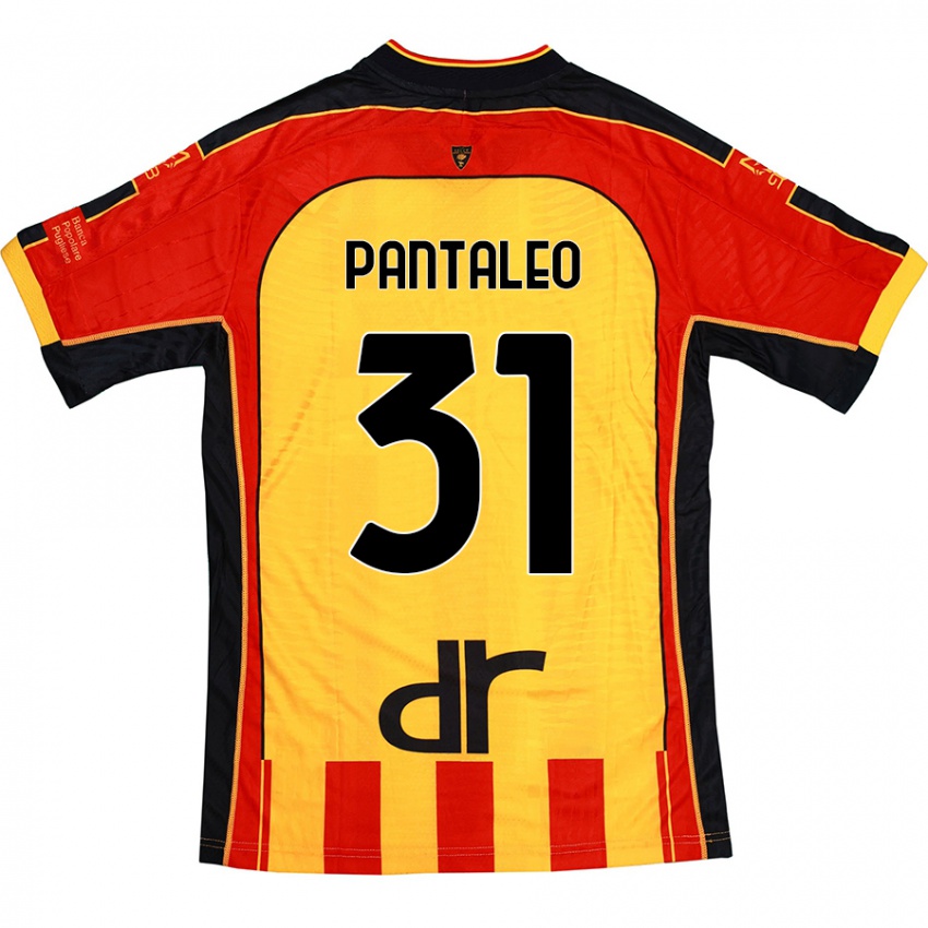 Kinder Dario Pantaleo #31 Gelb Rot Heimtrikot Trikot 2024/25 T-Shirt