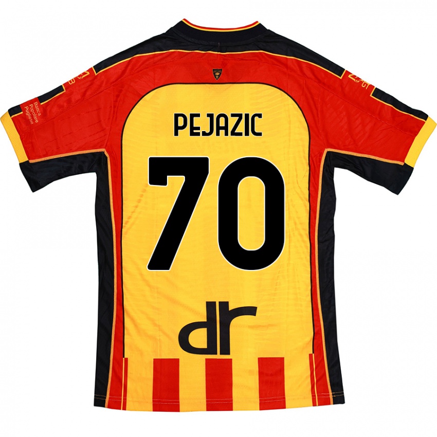 Kinder Mario Pejazic #70 Gelb Rot Heimtrikot Trikot 2024/25 T-Shirt