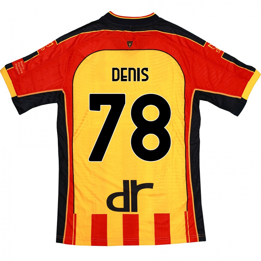 Kinder Max Denis #78 Gelb Rot Heimtrikot Trikot 2024/25 T-Shirt