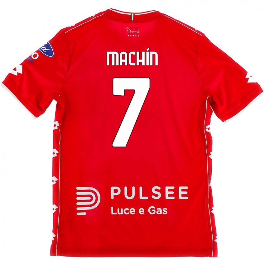 Kinder José Machín #7 Rot Weiß Heimtrikot Trikot 2024/25 T-Shirt