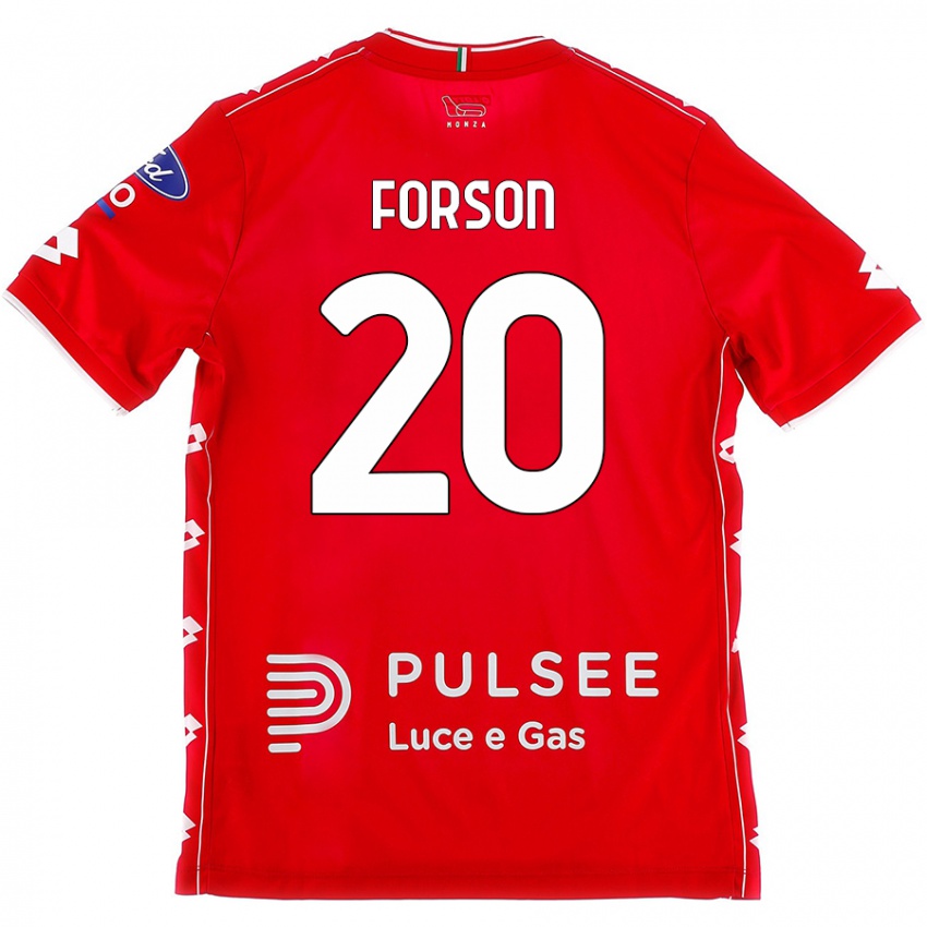 Kinder Omari Forson #20 Rot Weiß Heimtrikot Trikot 2024/25 T-Shirt