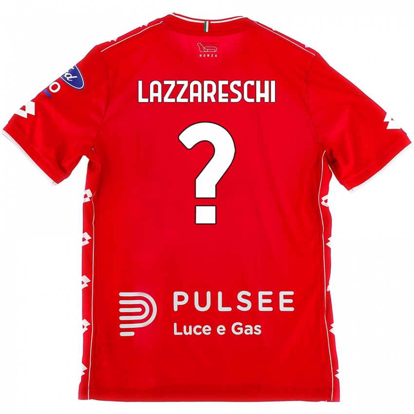 Kinder Andrea Lazzareschi #0 Rot Weiß Heimtrikot Trikot 2024/25 T-Shirt