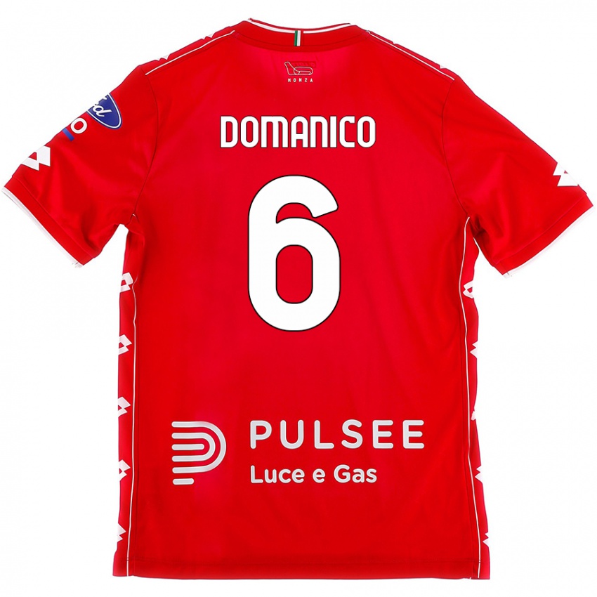 Kinder Saverio Domanico #6 Rot Weiß Heimtrikot Trikot 2024/25 T-Shirt