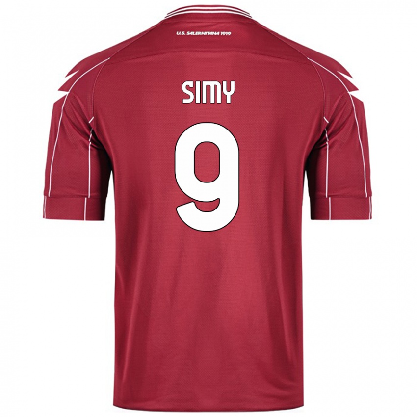 Kinder Simy #9 Burgundrot Heimtrikot Trikot 2024/25 T-Shirt