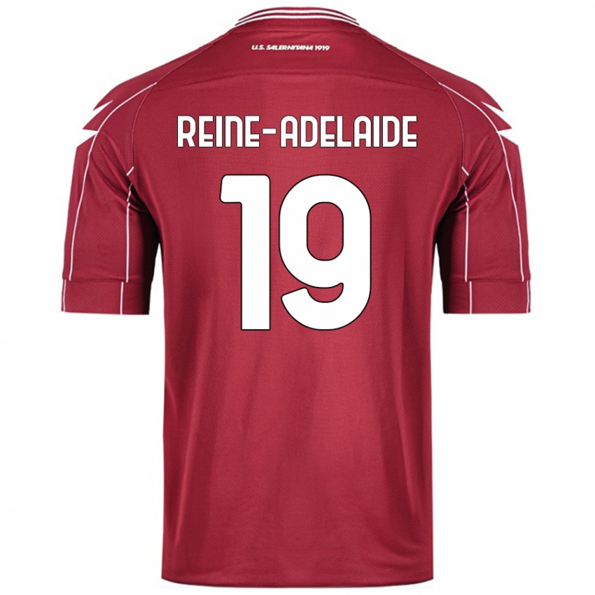 Kinder Jeff Reine-Adelaide #19 Burgundrot Heimtrikot Trikot 2024/25 T-Shirt