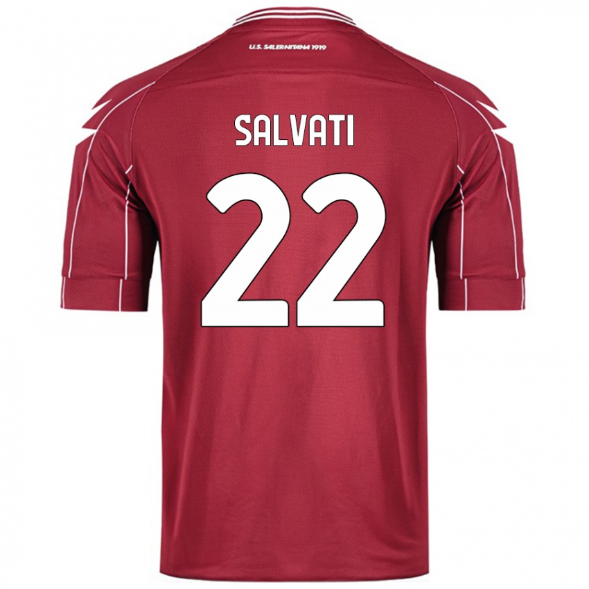 Kinder Gregorio Salvati #22 Burgundrot Heimtrikot Trikot 2024/25 T-Shirt