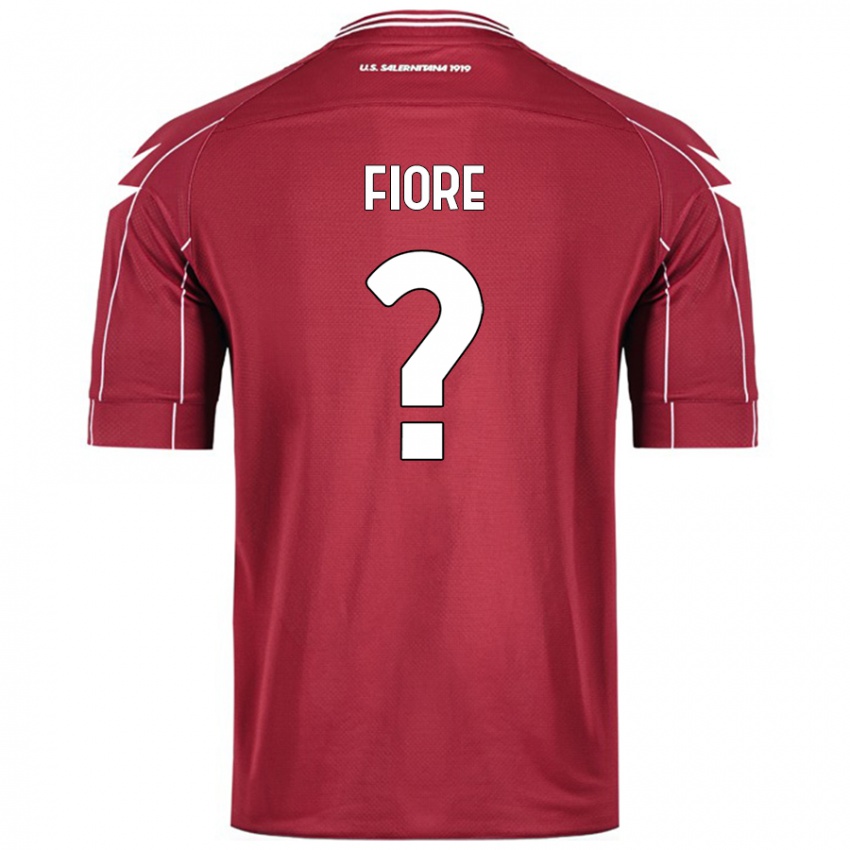 Kinder Andrea Fiore #0 Burgundrot Heimtrikot Trikot 2024/25 T-Shirt