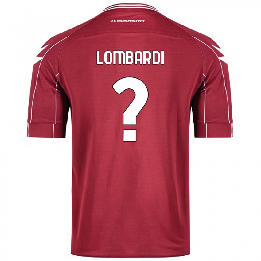 Kinder Lorenzo Lombardi #0 Burgundrot Heimtrikot Trikot 2024/25 T-Shirt