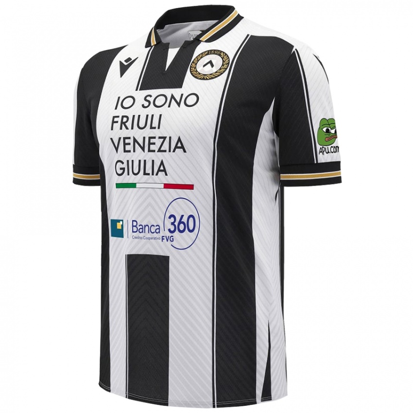 Kinder Matteo Dal Vì #33 Weiß Schwarz Heimtrikot Trikot 2024/25 T-Shirt