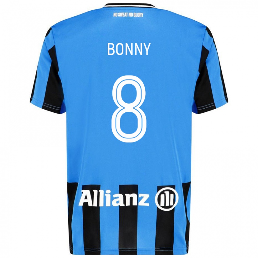 Kinder Chionne Bonny #8 Himmelblau Schwarz Heimtrikot Trikot 2024/25 T-Shirt