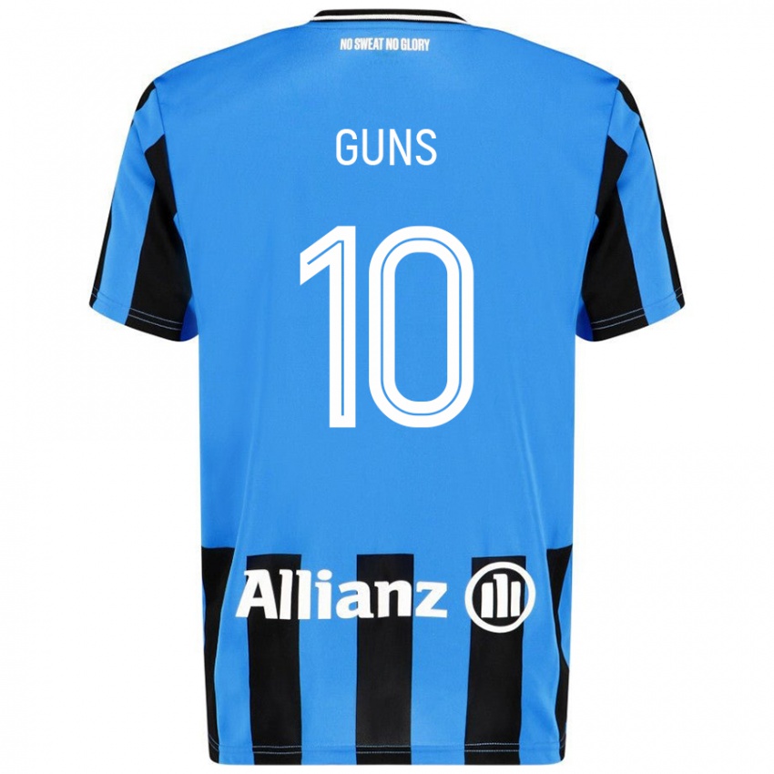 Kinder Celien Guns #10 Himmelblau Schwarz Heimtrikot Trikot 2024/25 T-Shirt