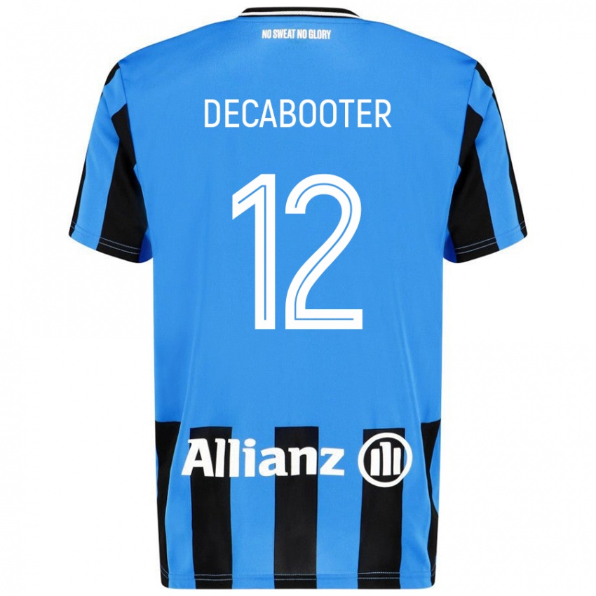 Kinder Marith Decabooter #12 Himmelblau Schwarz Heimtrikot Trikot 2024/25 T-Shirt