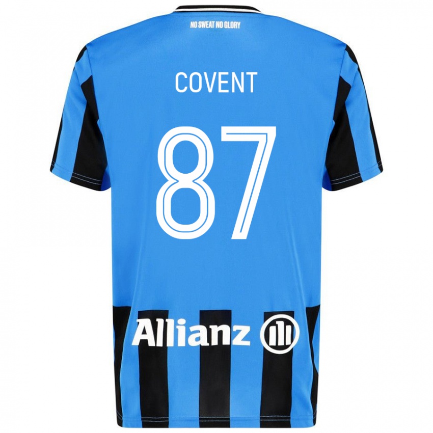 Kinder Jorijn Covent #87 Himmelblau Schwarz Heimtrikot Trikot 2024/25 T-Shirt