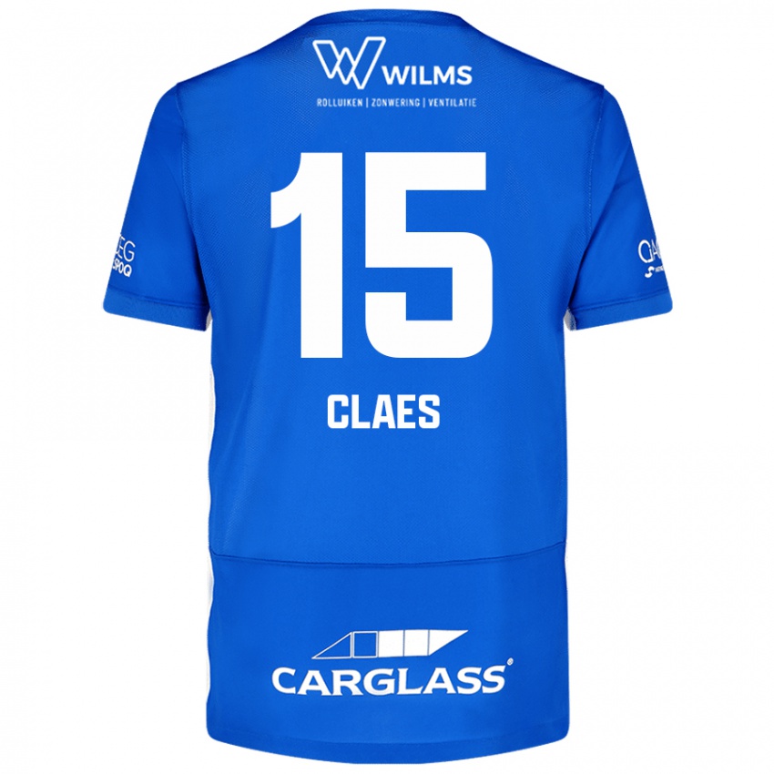 Kinder Thomas Claes #15 Blau Heimtrikot Trikot 2024/25 T-Shirt