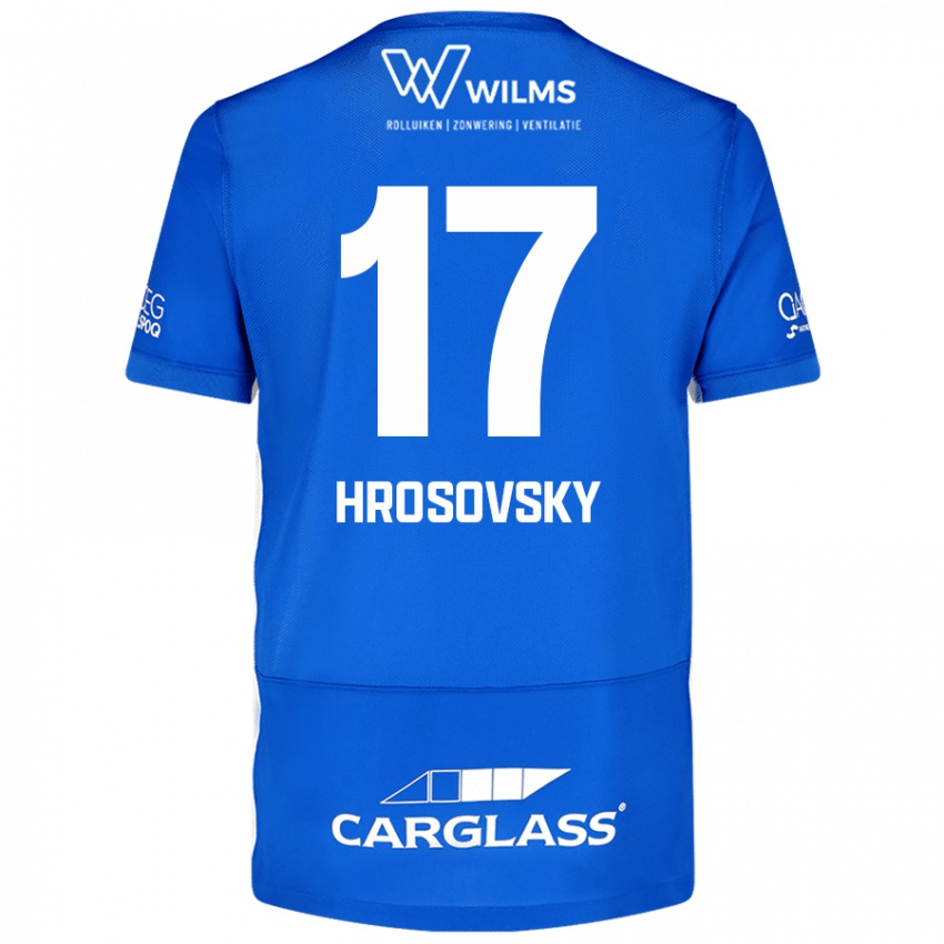 Kinder Patrik Hrosovsky #17 Blau Heimtrikot Trikot 2024/25 T-Shirt