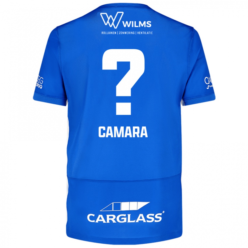 Kinder Ali Camara #0 Blau Heimtrikot Trikot 2024/25 T-Shirt