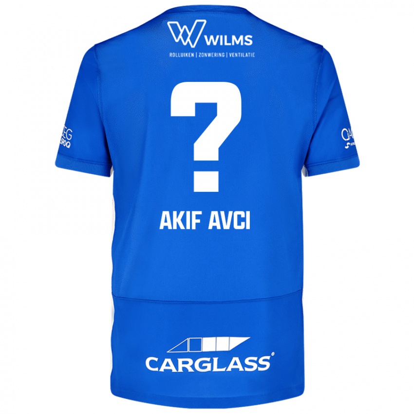 Kinder Muhammed Akif Avcı #0 Blau Heimtrikot Trikot 2024/25 T-Shirt